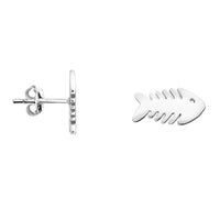 Fisch Ohrstecker in 925 Silber