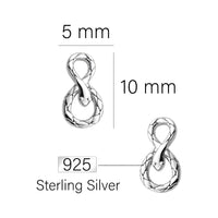Schlange Ohrstecker in 925 Silber