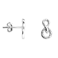 Schlange Ohrstecker in 925 Silber