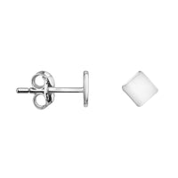 Quadrat Ohrstecker in 925 Silber
