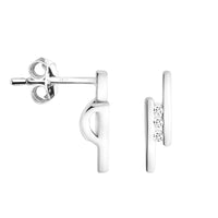 Stab Ohrstecker in 925 Silber
