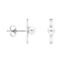 Perle Ohrstecker in 925 Silber
