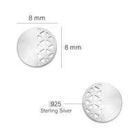 Kreis Ohrstecker in 925 Silber