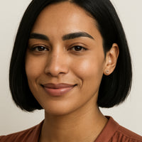 Kreis Ohrstecker in 925 Silber