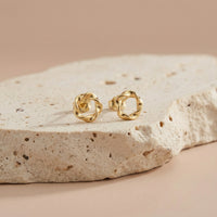 Kreis Ohrstecker in 925 Silber