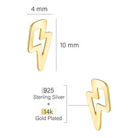 Blitz Ohrstecker in 925 Silber