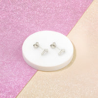 Dreieck Ohrstecker in 925 Silber