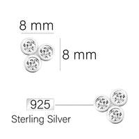 Kreis Ohrstecker in 925 Silber
