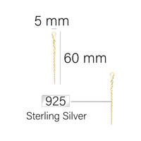 Kette Ohrhänger in 925 Silber