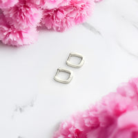 Oval Creolen in 925 Silber