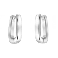 Oval Creolen in 925 Silber