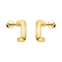 Quadrat Steck Creolen in 925 Silber