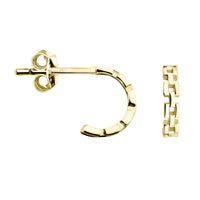 Kette Steck Creolen in 925 Silber