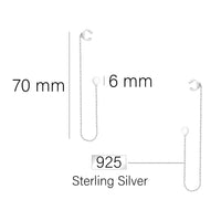Kreis Ohrhänger in 925 Silber