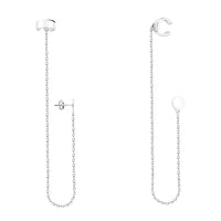 Kreis Ohrhänger in 925 Silber
