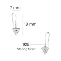 Dreieck Ohrhänger in 925 Silber