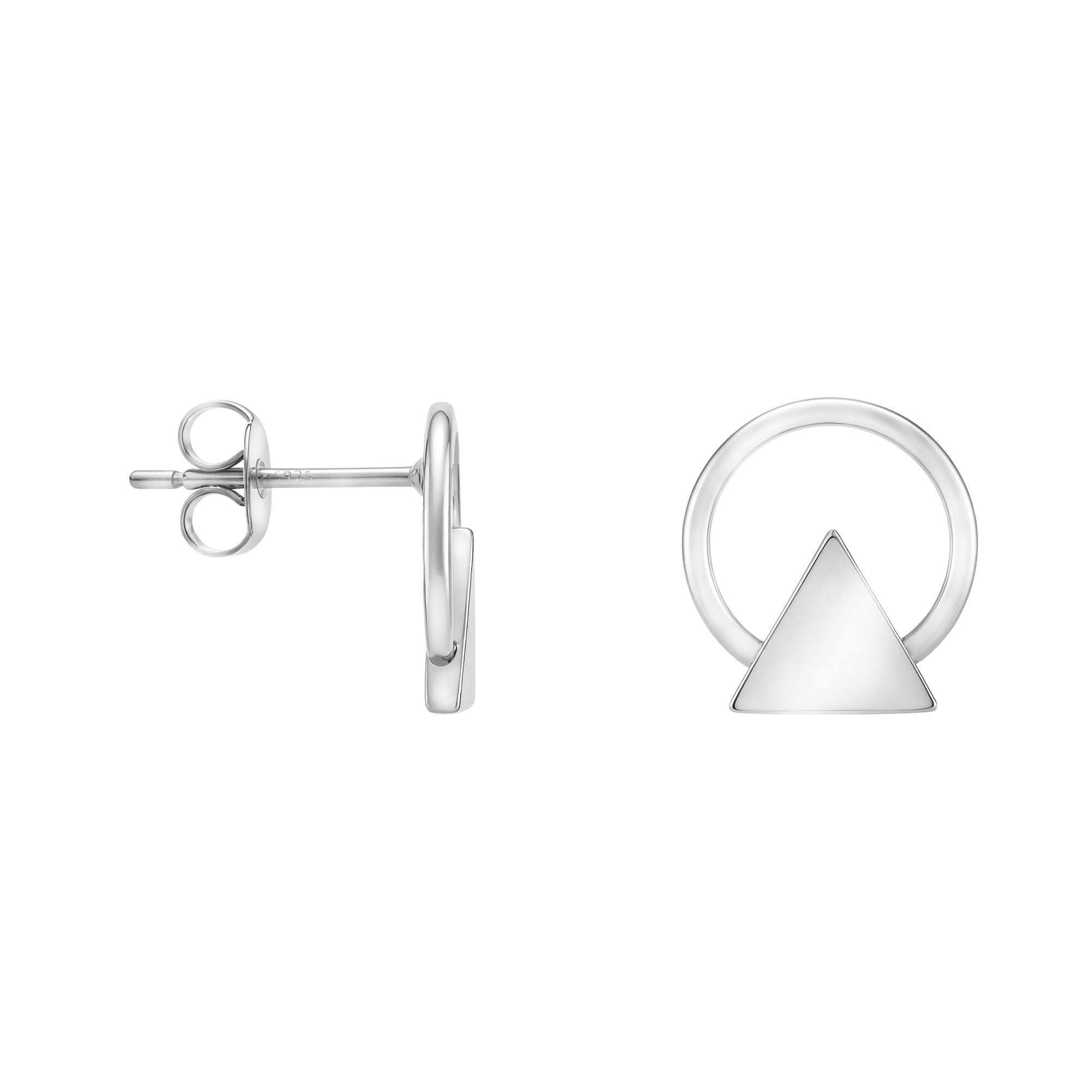 SOFIA MILANI Ohrringe Aus 925er Silber – Dreieck-Ohrstecker Vergoldet, Nickelfrei & In Geschenkbox
