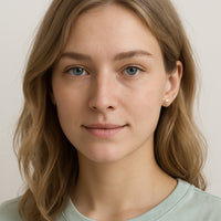 Kreis Ohrstecker in 925 Silber