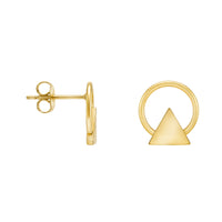 Kreis Ohrstecker in 925 Silber