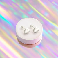 CloseUp von Herz Ohrstecker in 925 Silber von Sofia Milani - E1568