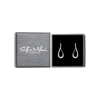 Boxansicht von Oval Ohrstecker in 925 Silber von Sofia Milani - E1596