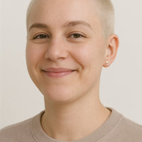 Modelansicht von Geriffelter Kreis Ohrstecker in 925 Silber von Sofia Milani - E1606