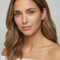 Modelansicht von Kreis Perlen Ohrstecker in 925 Silber von Sofia Milani - E1615