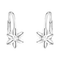 Haupt- und Seitenansicht von Blumen Ohrhänger in 925 Silber von Sofia Milani - E1620