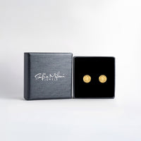 Gehämmerter Kreis Ohrstecker in 925 Silber