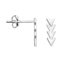 Haupt- und Seitenansicht von Pfeil Ohrstecker in 925 Silber von Sofia Milani - E1628