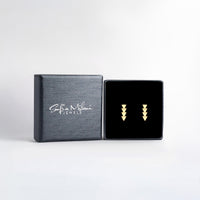 Boxansicht von Pfeil Ohrstecker in 925 Silber von Sofia Milani - E1629