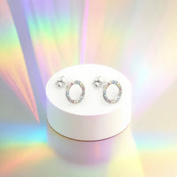Kreis Ohrstecker in 925 Silber von Sofia Milani