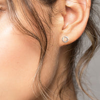 Kreis Ohrstecker in 925 Silber von Sofia Milani