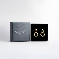 Boxansicht von Kreis Ohrstecker in 925 Silber von Sofia Milani - E1737