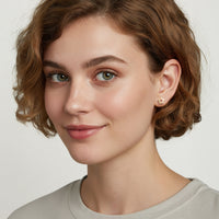 Modelansicht von Stern Ohrstecker in 925 Silber von Sofia Milani - E1742