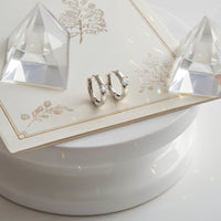 CloseUp Ansicht von Zirkonia Creolen in 925 Silber von Sofia Milani - E1767