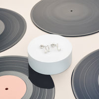CloseUp von Musik Note Ohrstecker in 925 Silber von Sofia Milani - E1789