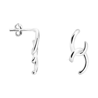 Haupt- und Seitenansicht von Doppelte Ohrstecker in 925 Silber von Sofia Milani - E1805