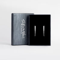 Boxansicht von Spitze Ohrstecker in 925 Silber von Sofia Milani - E1819