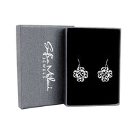 Boxansicht von Ornamenten Ohrhänger in 925 Silber von Sofia Milani - E1835