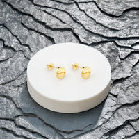 CloseUp von Gebürstetes Yin und Yang Ohrstecker in 925 Silber von Sofia Milani - E1846