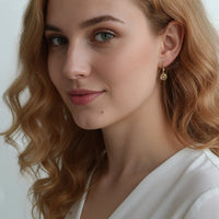 Modelansicht von Herz Blumen Ohrhänger in 925 Silber von Sofia Milani - E1866