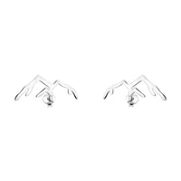 Haupt- und Seitenansicht von Berg Ohrstecker in 925 Silber von Sofia Milani - E1901