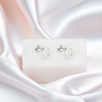 Kreis Ohrstecker in 925 Silber von Sofia Milani