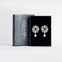 Boxansicht von Ornamenten Ohrhänger in 925 Silber von Sofia Milani - E1974