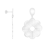 Haupt- und Seitenansicht von Ornamenten Ohrhänger in 925 Silber von Sofia Milani - E1974