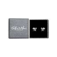 Boxansicht von Schmetterling Ohrstecker in 925 Silber von Sofia Milani - E1995