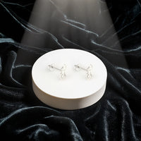 Katzen Ohrstecker in 925 Silber von Sofia Milani