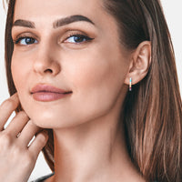 Modelansicht von Stab Ohrstecker in 925 Silber von Sofia Milani - E2024