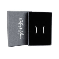 Boxansicht von Gebogen Ohrstecker in 925 Silber von Sofia Milani - E2064